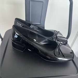 Black Patent Leather Ballet Flats